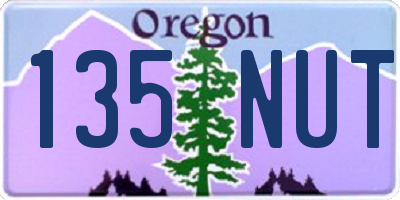 OR license plate 135NUT