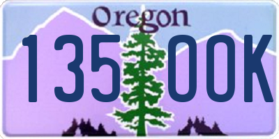 OR license plate 135OOK