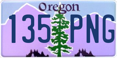 OR license plate 135PNG