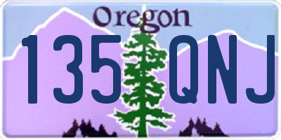 OR license plate 135QNJ