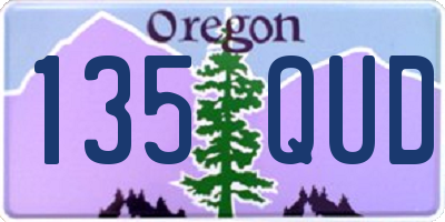 OR license plate 135QUD