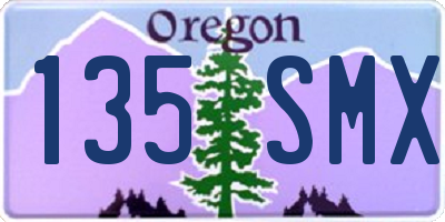 OR license plate 135SMX