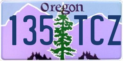OR license plate 135TCZ