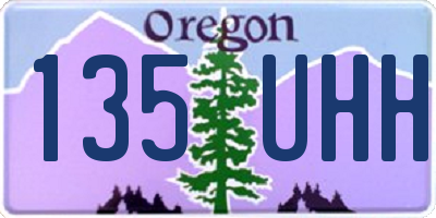 OR license plate 135UHH