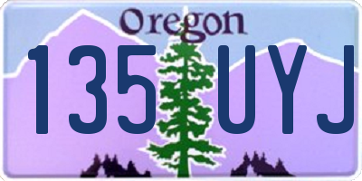OR license plate 135UYJ