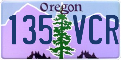 OR license plate 135VCR
