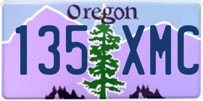 OR license plate 135XMC