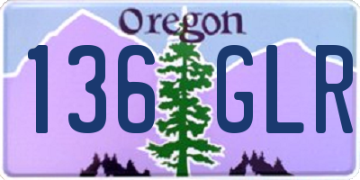 OR license plate 136GLR