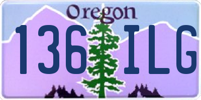 OR license plate 136ILG