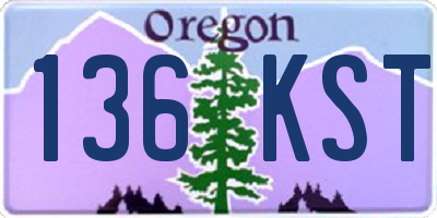 OR license plate 136KST