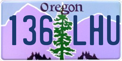 OR license plate 136LHU