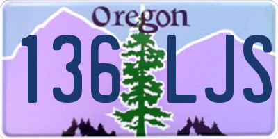 OR license plate 136LJS