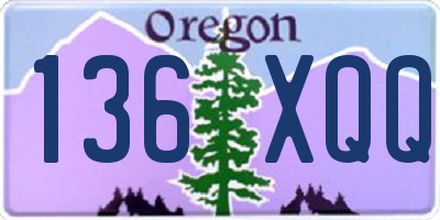 OR license plate 136XQQ