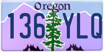 OR license plate 136YLQ