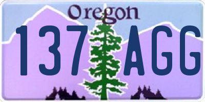 OR license plate 137AGG