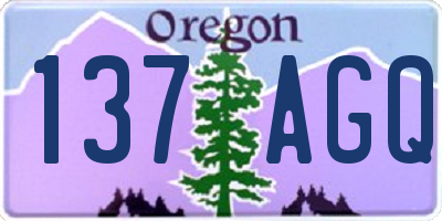 OR license plate 137AGQ