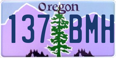 OR license plate 137BMH