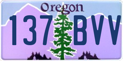 OR license plate 137BVV