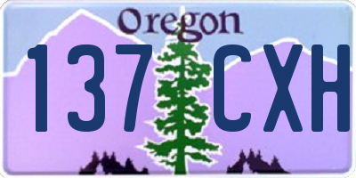 OR license plate 137CXH