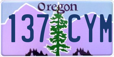OR license plate 137CYM