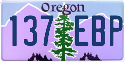 OR license plate 137EBP