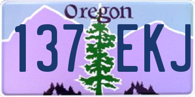 OR license plate 137EKJ