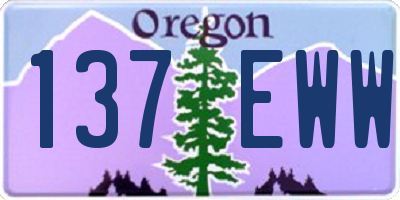 OR license plate 137EWW