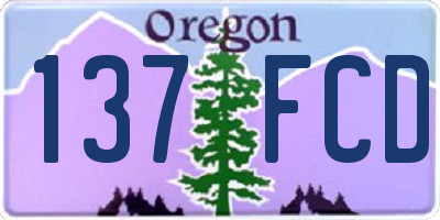 OR license plate 137FCD