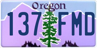 OR license plate 137FMD