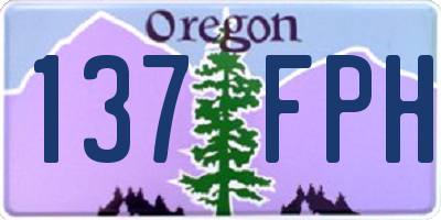 OR license plate 137FPH