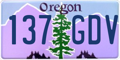 OR license plate 137GDV