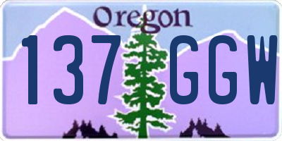 OR license plate 137GGW
