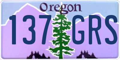 OR license plate 137GRS