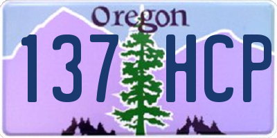 OR license plate 137HCP