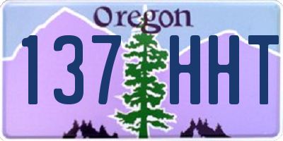 OR license plate 137HHT