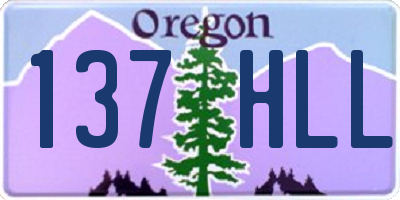 OR license plate 137HLL