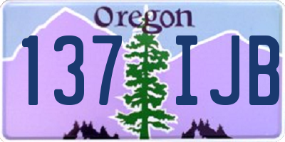OR license plate 137IJB