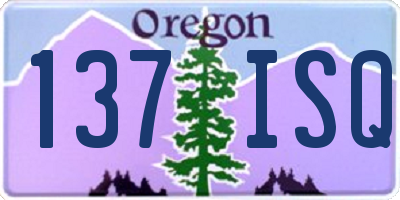 OR license plate 137ISQ
