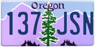 OR license plate 137JSN