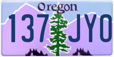 OR license plate 137JYO