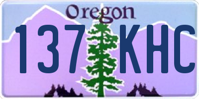 OR license plate 137KHC