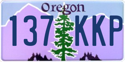 OR license plate 137KKP