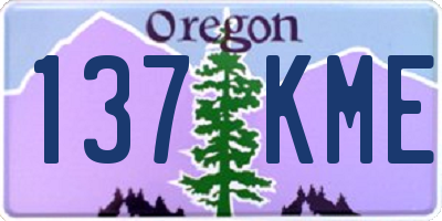 OR license plate 137KME