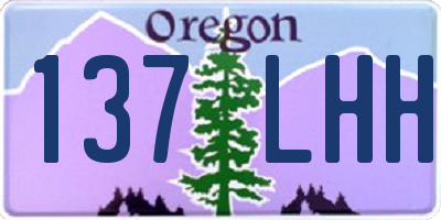 OR license plate 137LHH