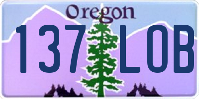 OR license plate 137LOB