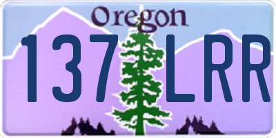 OR license plate 137LRR