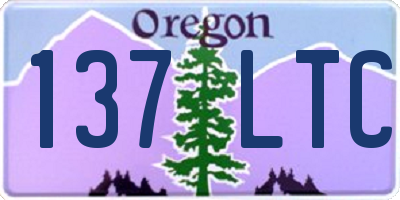 OR license plate 137LTC