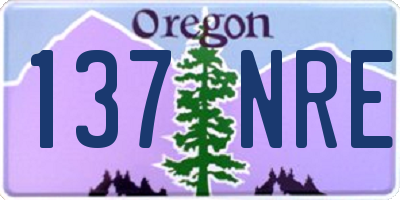 OR license plate 137NRE