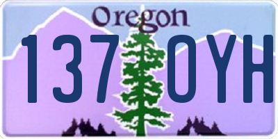 OR license plate 137OYH