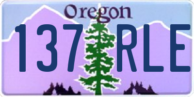 OR license plate 137RLE